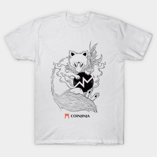 CoinJinja White Fox - Traditional Japanese Style Drawing T-Shirt